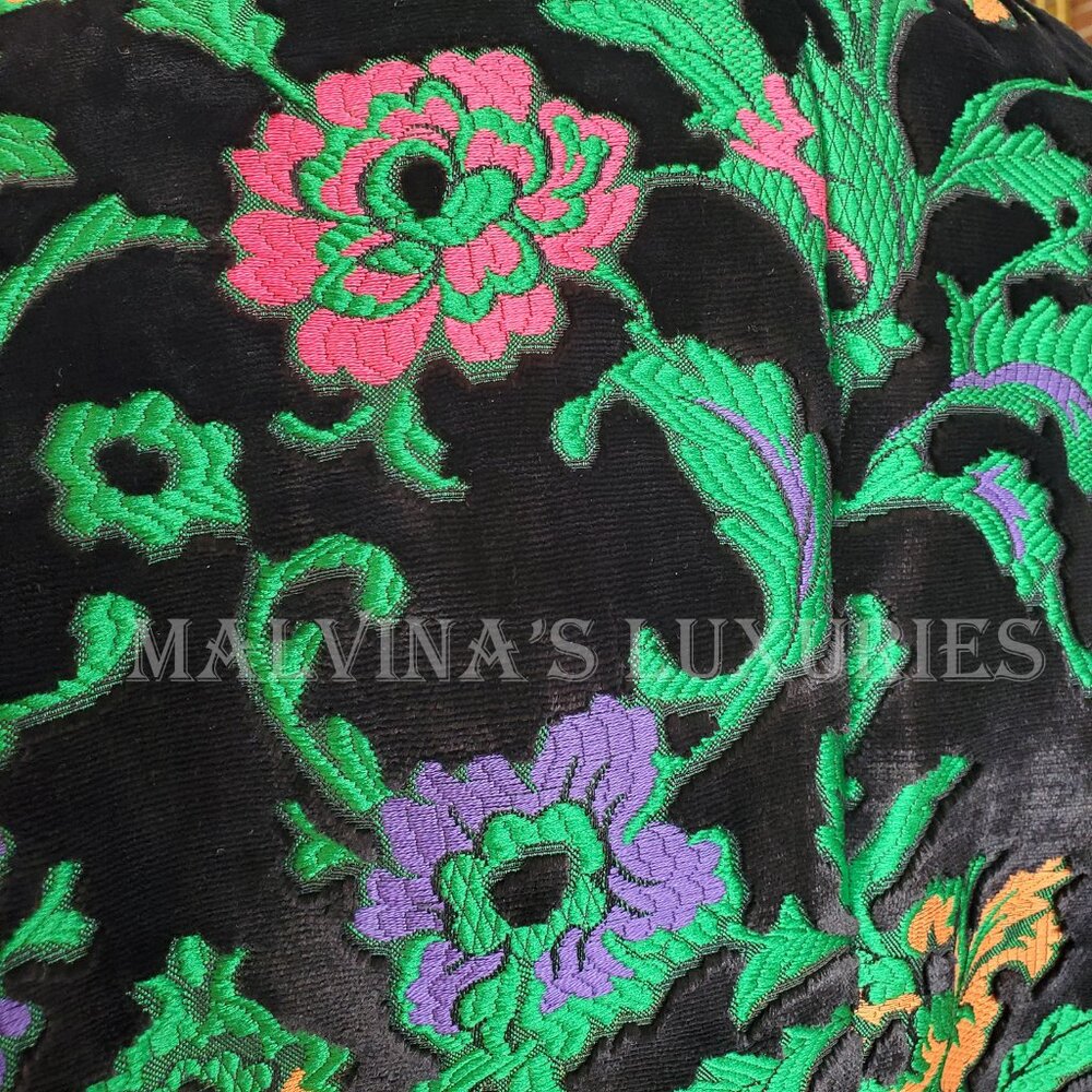 GUCCI JACKET SINGLE BREASTED VELVET JAQUARD FLORAL BLAZER sz IT 40 US 4 - Picture 10 of 14